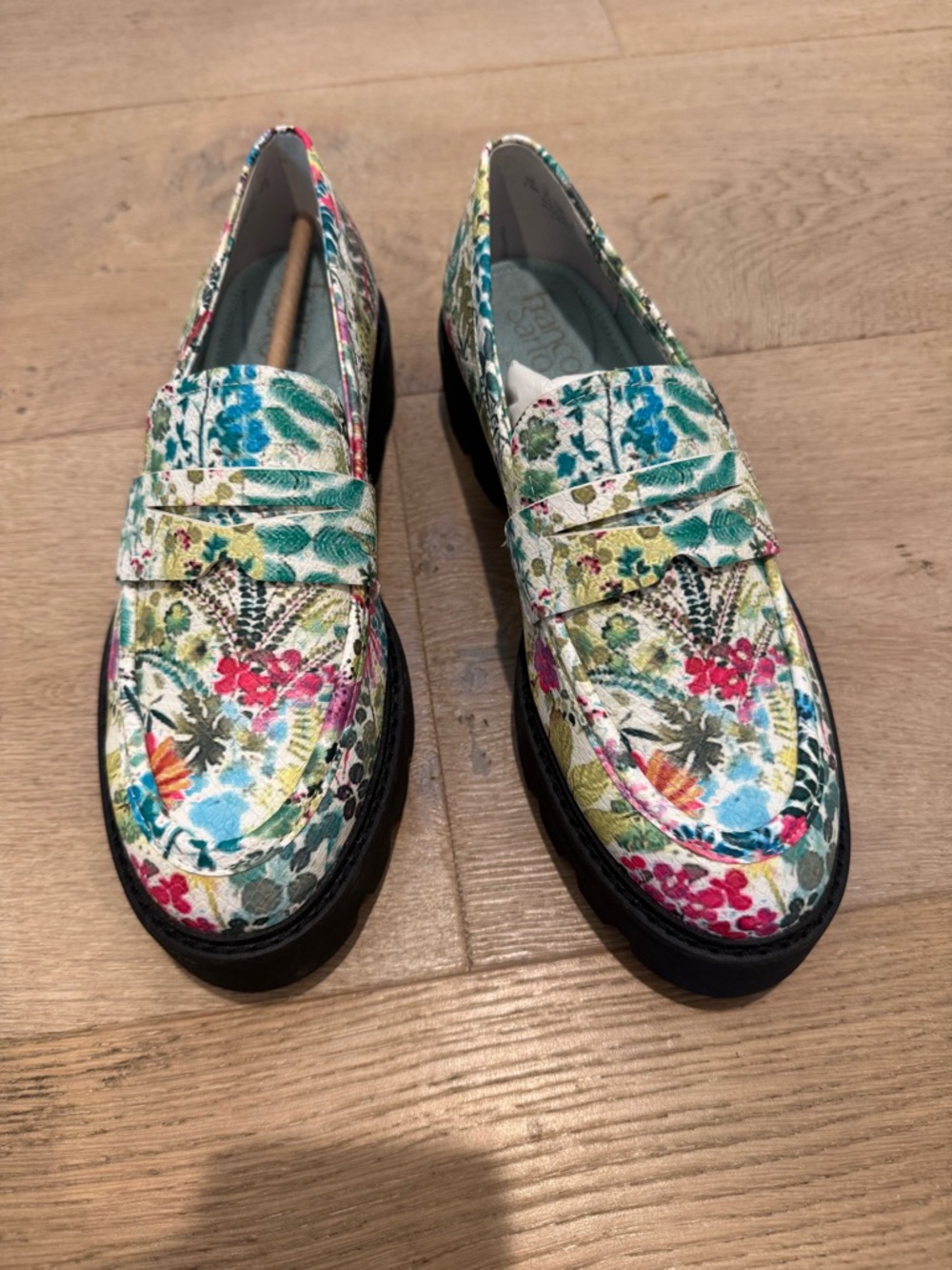 Franco Sarto Floral Penny Loafers - Multicolor Print